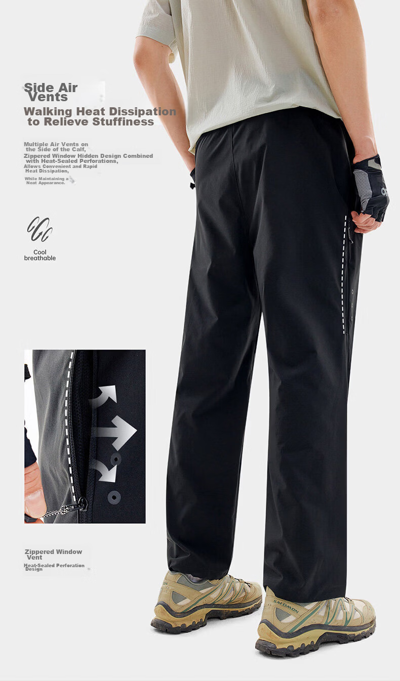 TECTOP Men's Quick-Dry Breathable Water-Repellent Hiking Pants Spring Summer 12